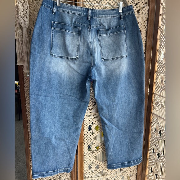 Flamingals Denim Barrel Distressed Jeans - Picture 6 of 9